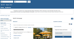 Desktop Screenshot of portal.csuniv.edu